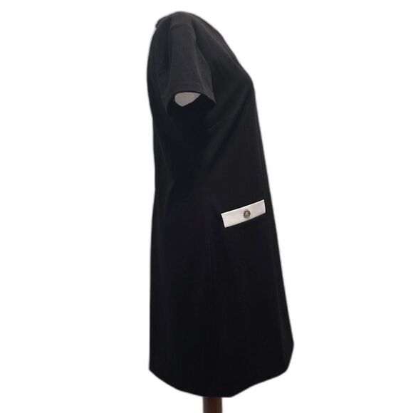 Tommy Hilfiger  Scuba Crepe Short Sleeve Dress Size 10 - Picture 5 of 11